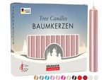 Brubaker Candele Per Albero In Cera - Candele Natalizie Per Piramidi E Archi Di Candele - Candele Piramidali Per Albero Di Natale, 100 Pezzi, Oro Rosa