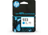 Hp Cartuccia Di Inchiostro Ciano Originale 933 - Resa Standard - Inchiostro A Base Di Pigmento - 4 Ml - 330 Pagine - 1 Pz - Confezione Singola