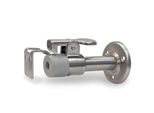 Fermaporta Porta Con Gancio Di Fissaggio In Acciaio Inox | Robusto E Sicuro | Facile Montaggio A Parete | Materiale Di Fissaggio Incluso | Fermaporta