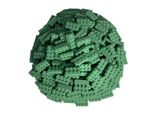Mattoncini Lego® 2X4 Verde Sabbia Alta - 3001 Nuovo! Quantità 25X