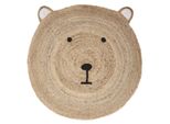 Tappeto Per Bambini "Ourson"" - Juta D. 100 Cm - Atmosphera CréAteur D'intéRieur"