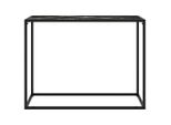 Tavolo Consolle Nero 100X35X75 Cm In Vetro Temperato