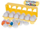 Puzzle Educativo Di Abbinamento Forme Numeri Uova 12Pz