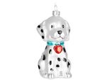 Brubaker Cucciolo Dalmata Con Cuore Bianco Nero - Guaina Natalizia In Vetro Dipinta A Mano - Figurine Per Decorazione Albero Di Natale Guaina Divertente Per Decorazione Albero - 11,5 Cm