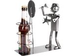 Brubaker Portabottiglie Birra Campionato Freccette - Scultura In Metallo Portabottiglie Tabellone Freccette - Figura In Metallo Birra Regalo Per Giocatori Di Freccette E Appassionati Di Freccette - Con Biglietto Di Auguri