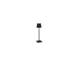 Lampada A Led Da Tavolo Poldina Pro Micro Nero Ricaricabile E Dimmerabile Con Batteria Fino A 12 Ore