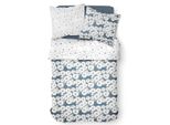 Biancheria Da Letto In Cotone Poppies Draw, Double-Face, 220 X 240 Cm