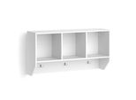 Vicco Scaffale A Muro Per Bambini Luigi, 107.2 X 56 Cm, Bianco/Bianco