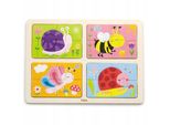 Puzzle In Legno Viga Contro Gli Insetti 4In1