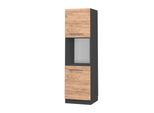 Vicco Mobile Per Forno Da Incasso Fame-Line, 60 Cm Aperto, Quercia Dorata/Antracite