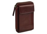Leonhard Heyden Borsa Per Cellulare Borsa A Tracolla Cambridge Mobile Crossbody Rotbraun Marrone Scuro