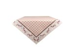 Tovaglia Clayre & Eef 100X100 Cm In Cotone Marrone Bassotto