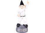 Brubaker Gnomo Da Giardino Disco Boy - Gnomo Ballerino Su Semisfera - Figura Da Giardino Divertente - Decorazione Resistente Alle Intemperie Per Il Giardino E Il Campeggio - Decorazione Da Giardino Per Esterni - Alto 25 Cm