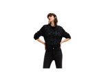 Desigual Pullover Donna Tessile Nero SF15008 - Taglia: L