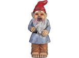 Brubaker Gnomo Da Giardino Zombie - Gnomo Spaventoso Con Coltello E Sangue - Figura Divertente Per Il Giardino Di Halloween - Decorazione Resistente Alle Intemperie Per Il Giardino Del Campeggio - Decorazione Da Giardino Horror Per Esterni - Alto 24 Cm