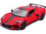 Maisto 31534 - Automodello - Chevrolet Corvette Stingray Coupe High Wing '21 (Rosso, Scala 1:24)