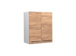 Vicco Pensile Da Cucina Fame-Line, 60 Cm, Quercia Dorata/Bianco