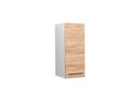 Vicco Pensile Da Cucina Fame-Line, 30 Cm, Quercia Dorata/Bianco