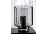 Gilde Windlicht, "Novus"", Glas, Schwarz, , H. 35 Cm, D. 27,5 Cm 27586"