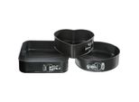 5Five Simply Smart Backformen-Set 3-Tlg., Rund, Eckig, Herz, Aluminium, 135276
