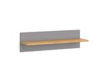 Vitalispa Scaffale A Muro Per Bambini Malia, 70 X 20 Cm, Grigio/Grigio