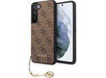 Guess Guhcs23Sgf4Gbr S23 S911BrąZowy/Brown Hardcase 4G Charms Collection