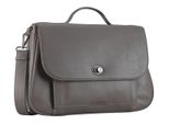 Leonhard Heyden Pelle Cartella Laptop Bag Con Scomparto Per Laptop Nizza Business Bag Taupe Grigio Talpa