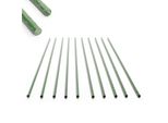 Toboli 10X Pali Per Piantine Verdi 150 Cm Ø 11 Mm Pali Per Traliccio In Metallo E Plastica, Pali Per Piantine Di Pomodori E Piante Rampicanti