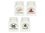 La Porcellana Bianca Set Di 4 Contenitori Per Spezie 175 Ml P01260MIX2