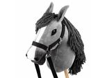 Cavallo Su Bastone - Hobby Horse Skippi - Grigio