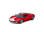 Bburago 18-16017 - Modellino Auto - Ferrari 296GTB Assetto Fiorano (Rosso/Bianco, Scala 1:18)