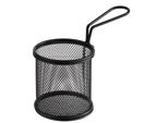 Aps 40625 Aps Servier-Frittierkorb Snackholder, 90 Mm, Schwarz