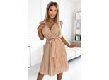 Numoco Abito Floreale Donna Polina Beige M