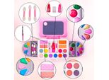 Malplay Valigetta Trucco Per Bambine Set Trucco Lavabile Valigetta Trucco Rosa Bambini Da 3 Anni Regalo
