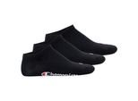 Champion Unisex Sneaker Socken, 3Er Pack - Sneaker Socken Basic, Logo Schwarz Eu 39-42