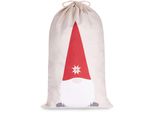 Brubaker Sacco Di Natale Gnomo Nano - 80 Cm Sacco Regalo Di Natale - Sacco Di Babbo Natale, 1 Pezzo