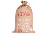 Brubaker Sacco Di Natale Consegna Speciale Babbo Natale Con Slitta - 80 Cm Sacco Di Babbo Natale, 1 Pezzo