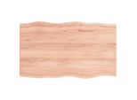 Piano Del Tavolo 100X60X(2-4) Cm In Legno Massiccio Trattato Bordo Albero