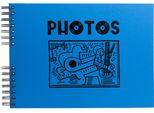 Exacompta 16785E Album Fotografico Con Rilegatura A Spirale 50 Pagine Nere Musicart Blu