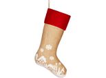 Brubaker Calza Di Natale Da Riempire E Appendere - Calza Di Babbo Natale Alta 52 Cm, 1 Pezzo
