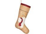 Brubaker 52 Cm Calza Di Natale Da Riempire E Appendere - Orso Polare Con Sciarpa - Grande Calza Di Babbo Natale, 1 Pezzo