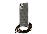 Guess Guhcp15Shc4Sew Iphone 15 / 14 / 13 6.1 BrąZowy/Brown Hardcase Crossbody Cord 4G Print