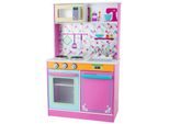4Iq Play Kitchen Cucina In Legno Per Bambini Tinyplaykitchen 60X31X98 Cm
