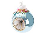 Brubaker Premium Guaina Natalizia Azzurra Con Statuetta Di Cigno - 10 Cm Decorazioni Per Albero Di Natale Con Perline