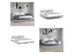 Vidaxl Struttura Letto Grey Sonoma 120X200 Cm Materiale A Base Di Legno - Struttura Letto - Cornici Letto - Struttura Letto - Letto