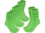 Calze Brubaker Slouch - Calze Da Donna Slouch Per Fitness, Yoga E Allenamento - Calze Sportive Da Donna, Verdi, Taglia 39-42, 4 Paia