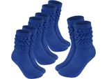 Brubaker Slouch Socks - Calze Da Donna Per Fitness, Yoga E Allenamento - Calze Sportive Da Donna, Blu, Taglia 35-38, 4 Paia