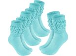 Calze Brubaker Slouch - Calze Da Donna Slouch Per Fitness, Yoga E Allenamento - Calze Sportive Da Donna, Menta, Taglia 35-38, 4 Paia