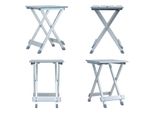 Vidaxl Sgabello Da Campeggio In Alluminio 28 X 26 X 39 Cm - Sgabello Da Campeggio - Sedia Da Campeggio - Sedie Da Campeggio - Sgabello Pieghevole