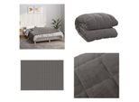 Vidaxl Coperta Pesata Grigia 137X200 Cm 6 Kg In Tessuto - Coperta Pesata - Coperta Pesata - Coperta Pesata - Coperta
